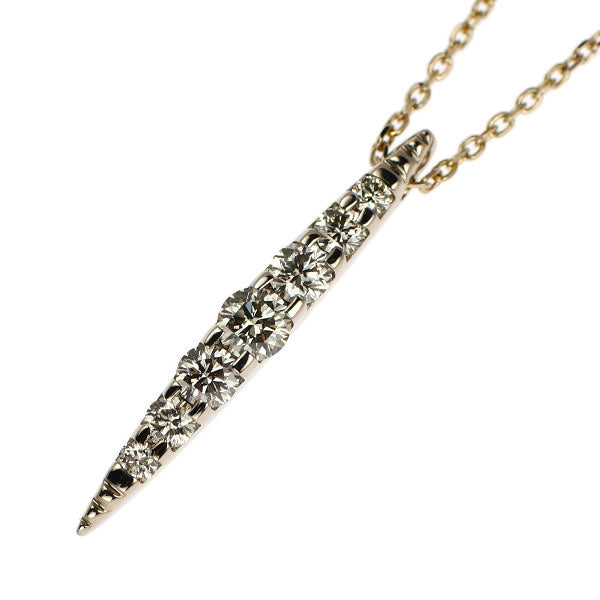 カシケイ K18BG ブラウン ダイヤモンド ペンダントネックレス 0.50ct ネイキッド