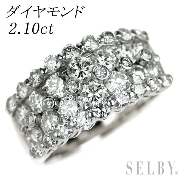 Pt900 ダイヤモンド リング 2.10ct
