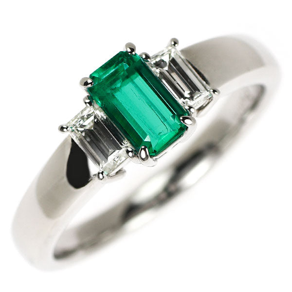 Pt900 エメラルド ダイヤモンド リング 0.69ct D0.40ct — セルビー