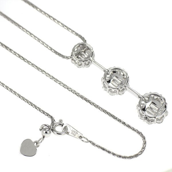 K18WG ダイヤモンド ペンダントネックレス 1.67ct