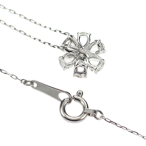 Pt950/ Pt900 ダイヤモンド ペンダントネックレス 0.33ct フラワー