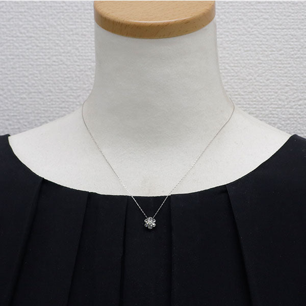 Pt950/ Pt900 ダイヤモンド ペンダントネックレス 0.33ct フラワー