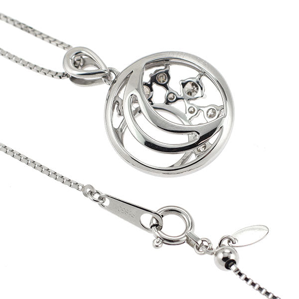 Pt900/ Pt850 ダイヤモンド ペンダントネックレス 0.27ct