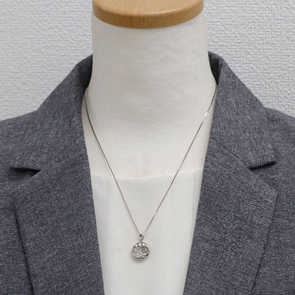Pt900/ Pt850 ダイヤモンド ペンダントネックレス 0.27ct