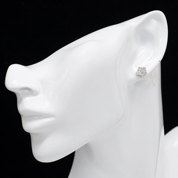 ケイウノ K18WG ダイヤモンド ピアス 0.976ct
