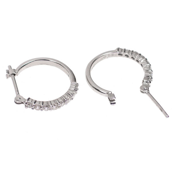 Pt900 ダイヤモンド フープ ピアス 0.30ct