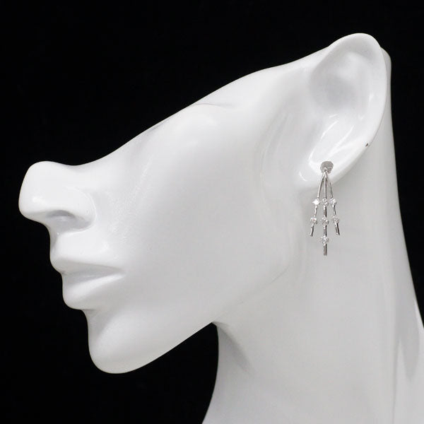 K18WG ダイヤモンド ピアス 0.90ct