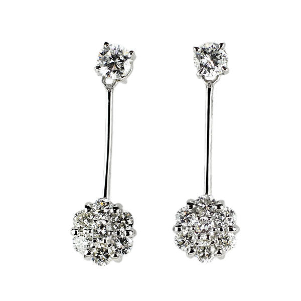 Pt900 ダイヤモンド ピアス 1.00ct
