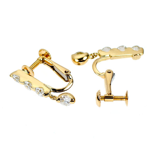 K18YG ダイヤモンド イヤリング 0.66ct