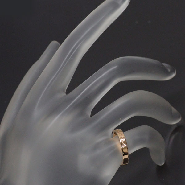 ティファニー K18PG リング フラットバンド ピンキー — セルビー