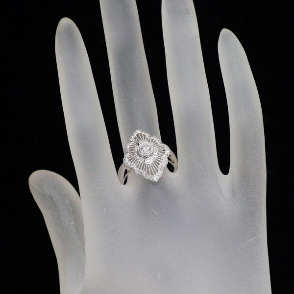 Pt900 ダイヤモンド リング 0.232ct 0.32ct