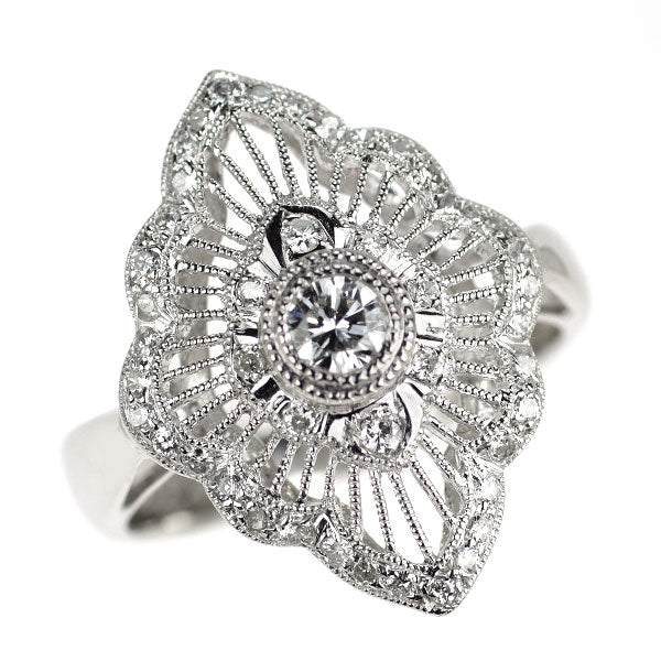 Pt900 ダイヤモンド リング 0.232ct 0.32ct
