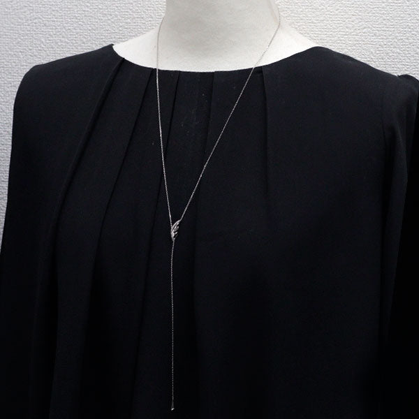 Pt950/ Pt850 ダイヤモンド ペンダントネックレス 0.02ct Y字 2WAY