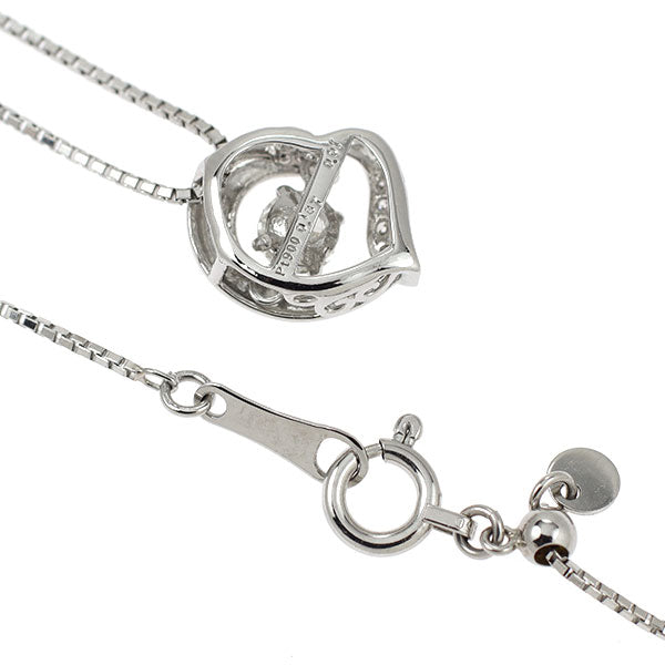 Pt900/ Pt850 ダイヤモンド ペンダントネックレス 0.187ct 0.01ct