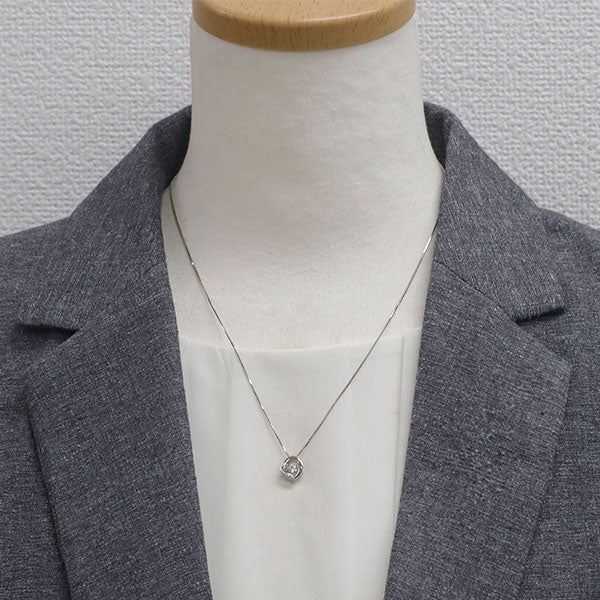 Pt900/ Pt850 ダイヤモンド ペンダントネックレス 0.187ct 0.01ct