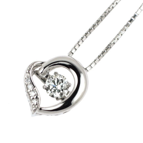 Pt900/ Pt850 ダイヤモンド ペンダントネックレス 0.187ct 0.01ct