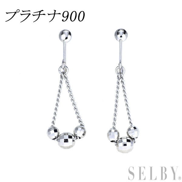 Pt900 デザイン イヤリング