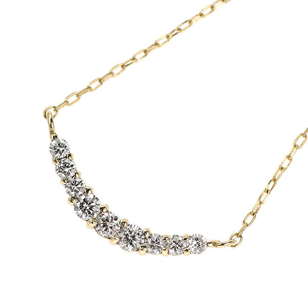 K10YG ダイヤモンド ペンダントネックレス 0.10ct