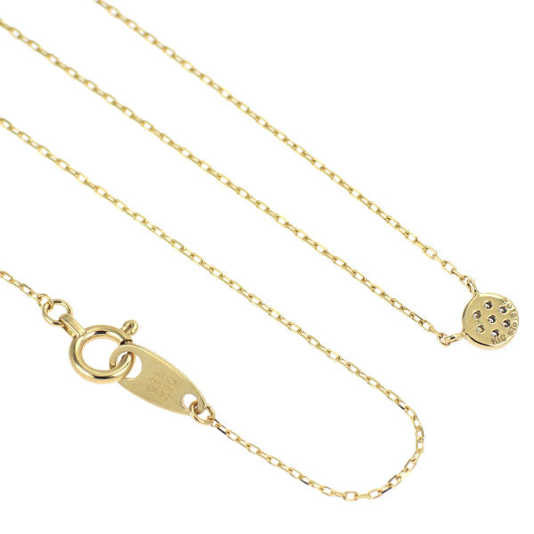 エテ/ete K10YG/WG ダイヤモンド ペンダントネックレス 0.02ct