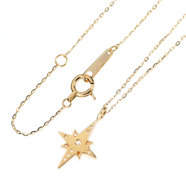 K10YG クオーツ ホワイトトパーズ ペンダントネックレス