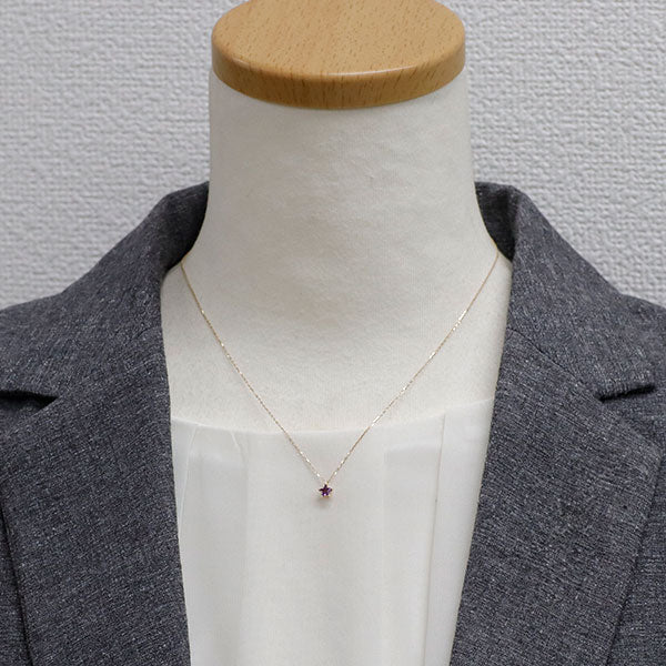 K10YG アメジスト ペンダントネックレス スター