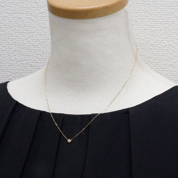 ノジェス K18YG ダイヤモンド ペンダントネックレス 0.05ct