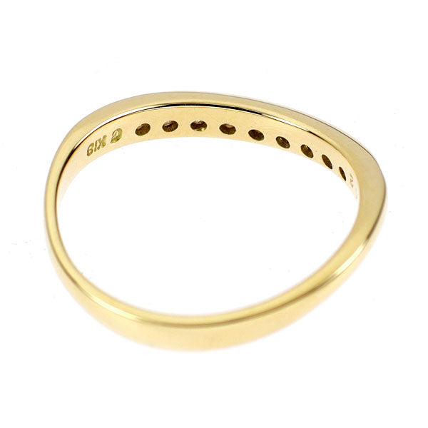 K18YG ダイヤモンド リング 0.12ct