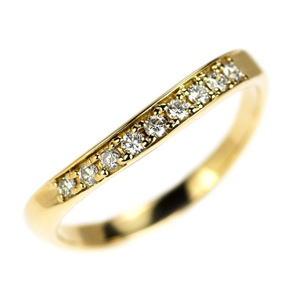 K18YG ダイヤモンド リング 0.12ct