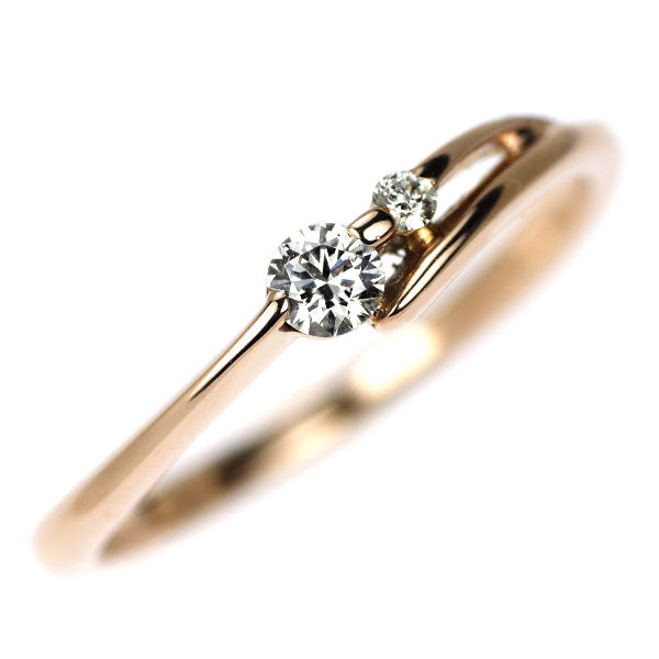 K18PG ダイヤモンド リング 0.11ct