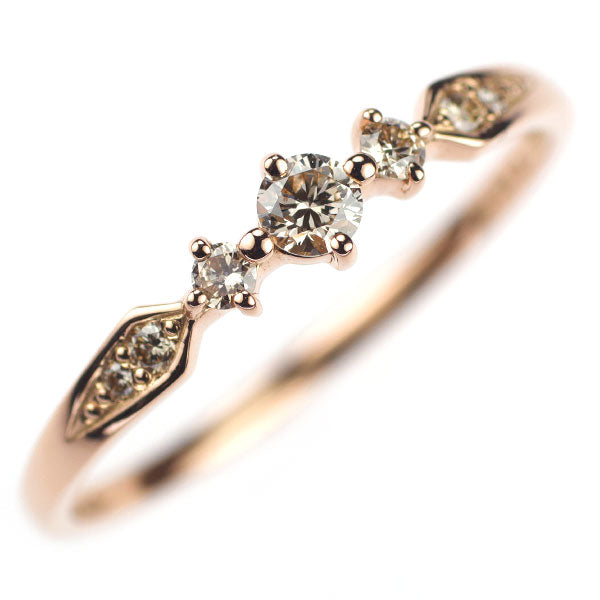 K18PG ダイヤモンド リング 0.15ct