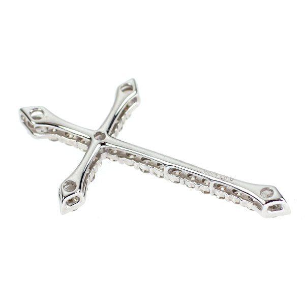 K18WG ダイヤモンド ペンダントトップ 1.00ct クロス