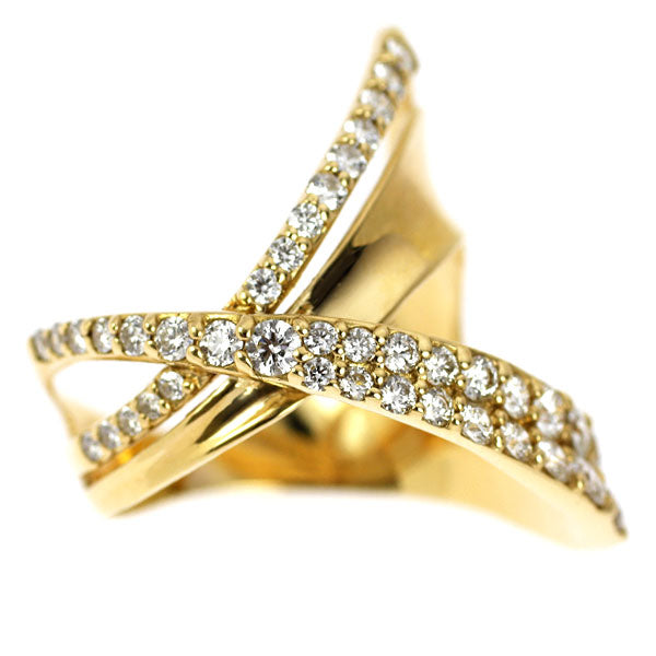 K18YG リナリッチ　リボン ダイヤモンド 17号 総重量3.71g K18YG リナリッチ リボン ダイヤモンド 17号 総重量3.71g K18YG