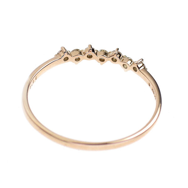 K18PG ダイヤモンド リング 0.11ct