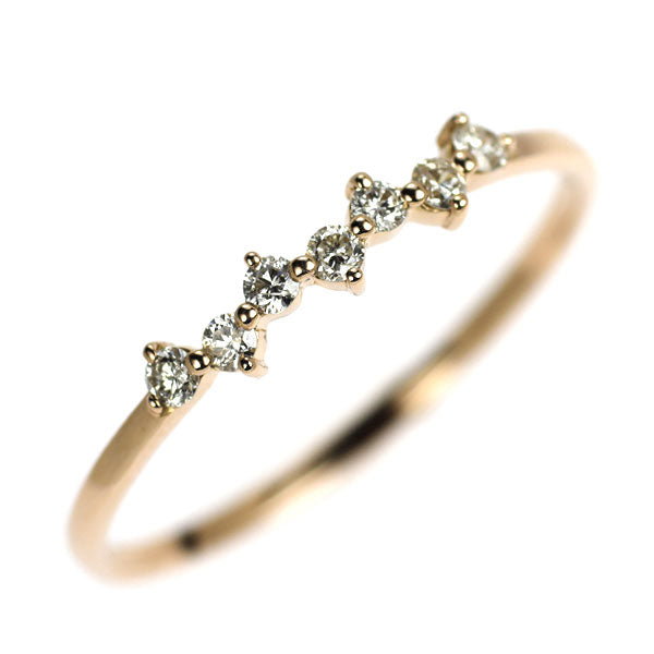 K18PG ダイヤモンド リング 0.11ct