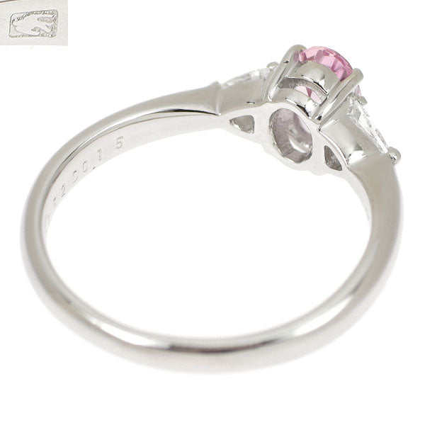 セイコー Pt900 インペリアルトパーズ ダイヤモンド リング 0.52ct D0.15ct