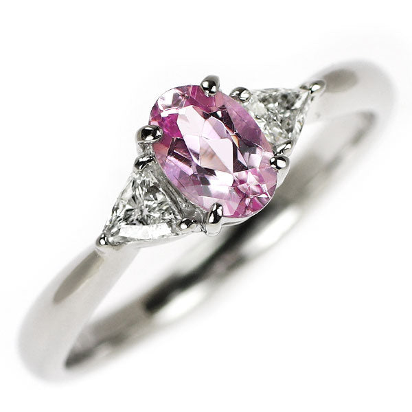 セイコー Pt900 インペリアルトパーズ ダイヤモンド リング 0.52ct D0.15ct