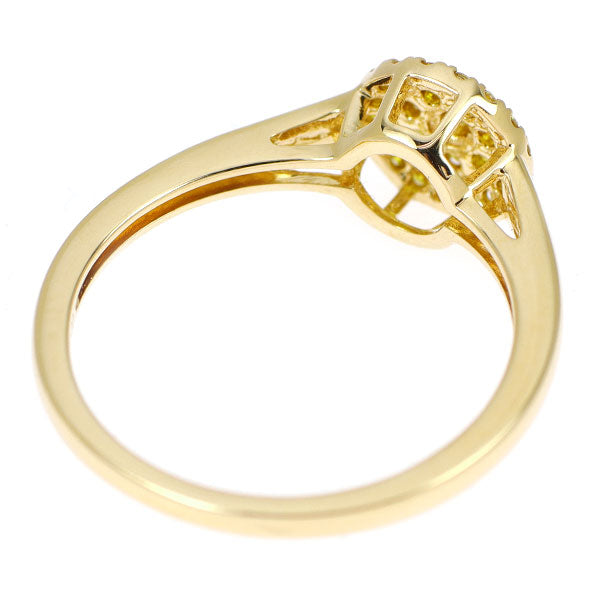 K18YG トリートイエロー ダイヤモンド リング 0.20ct