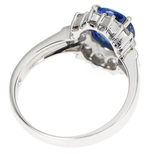 Pt900 サファイア ダイヤモンド リング 2.03ct D0.90ct