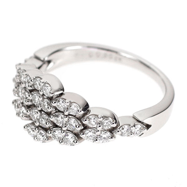 クイーン K18WG ダイヤモンド リング 0.86ct