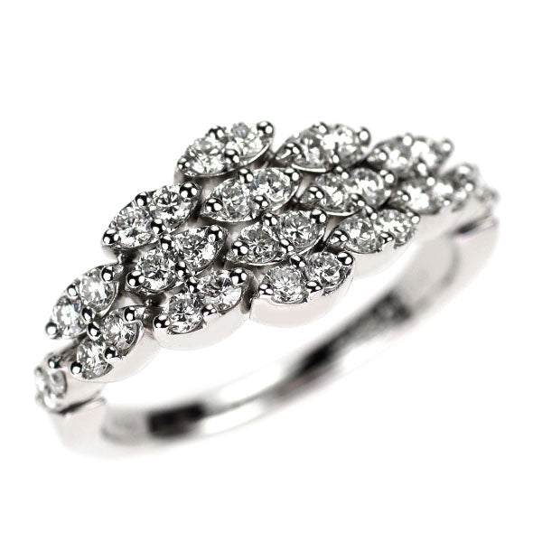 クイーン K18WG ダイヤモンド リング 0.86ct