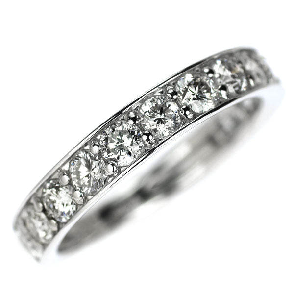 Pt950 ダイヤモンド リング 1.00ct ハーフエタニティ
