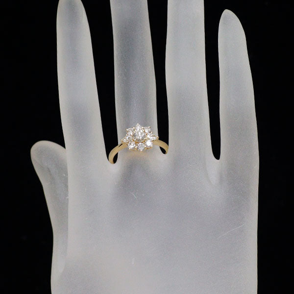 K18YG ダイヤモンド リング 1.00ct フラワー