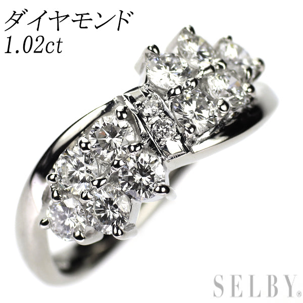 Pt900 ダイヤモンド リング 1.02ct