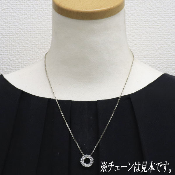 K18WG ダイヤモンド ペンダントトップ 0.45ct