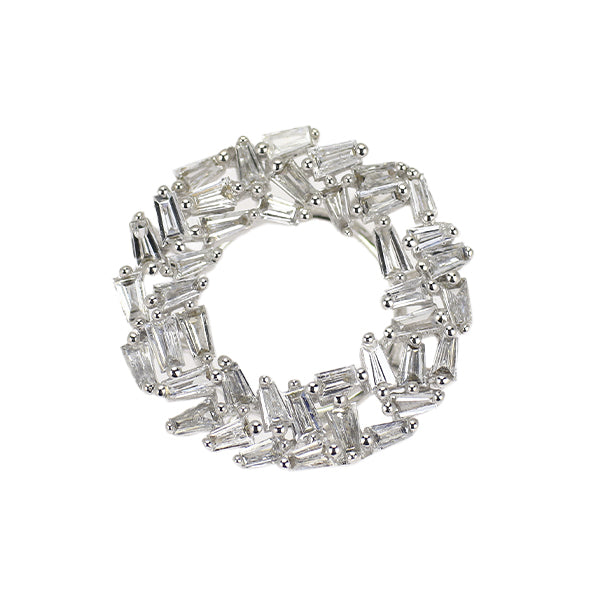 K18WG ダイヤモンド ペンダントトップ 0.45ct