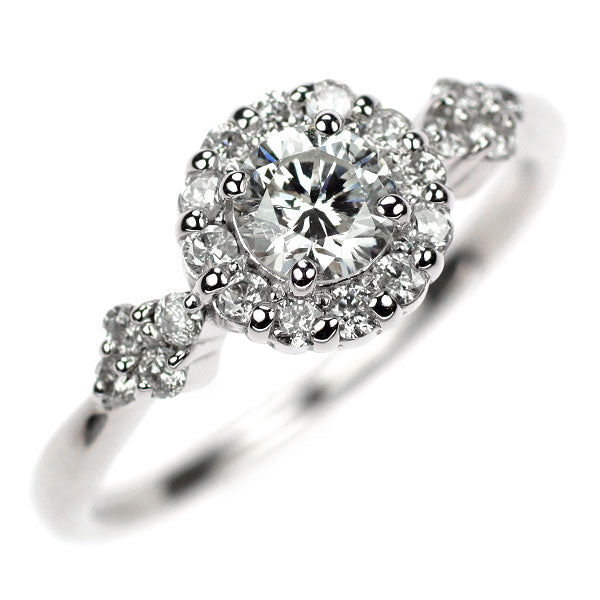 K18WG ダイヤモンド リング 0.30ct D0.23ct