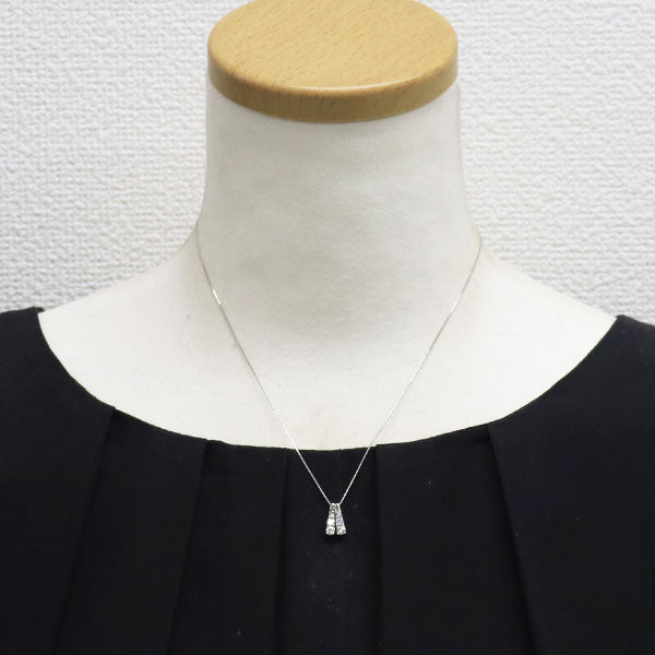 K18WG ダイヤモンド ペンダントネックレス 0.40ct