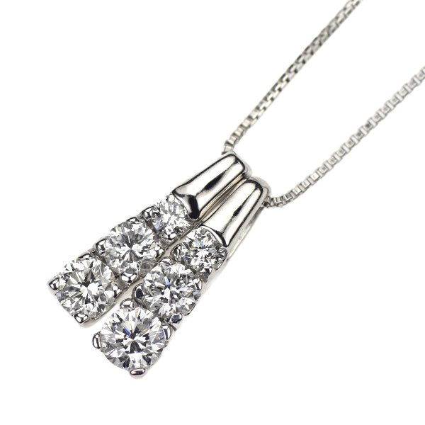 K18WG ダイヤモンド ペンダントネックレス 0.40ct