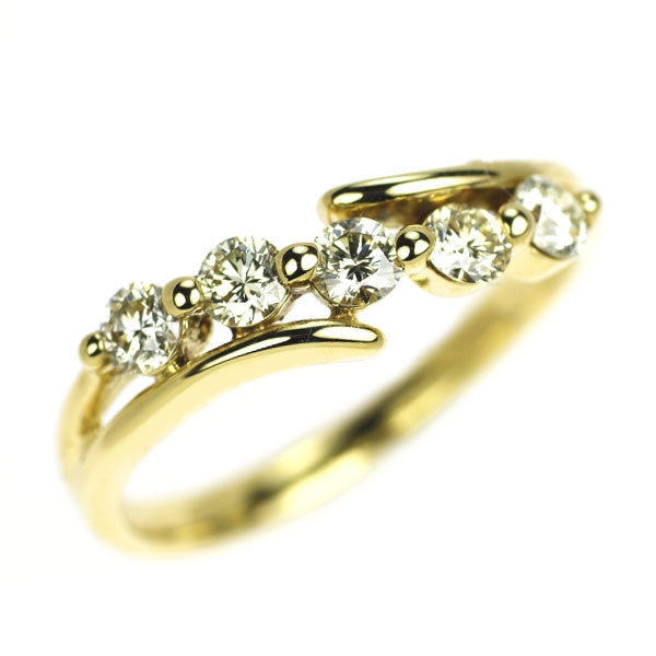 K18YG ダイヤモンド リング 0.50ct