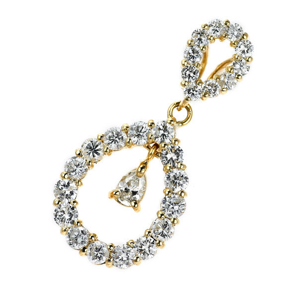K18YG ダイヤモンド ペンダントトップ 1.00ct